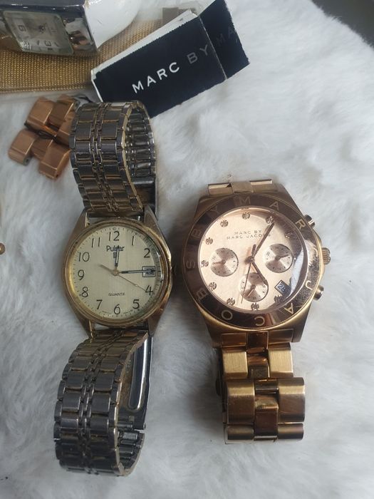 Zestaw zegarków 25 sztuk vintage modne markowe do naprawy