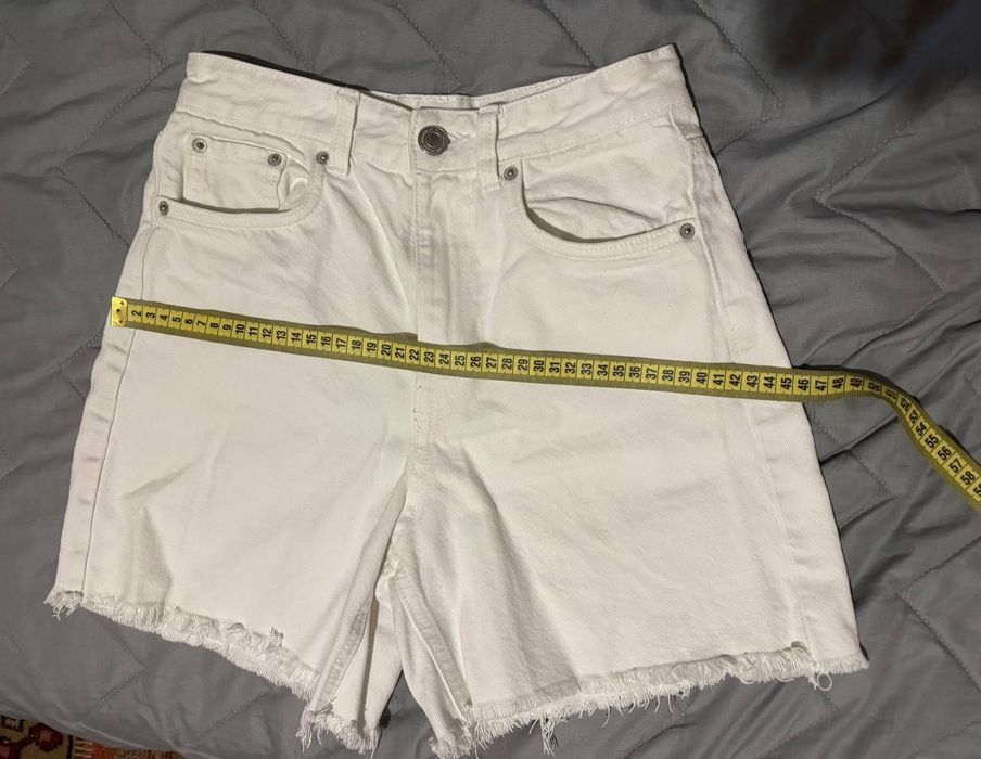 Шорти джинсові білі
