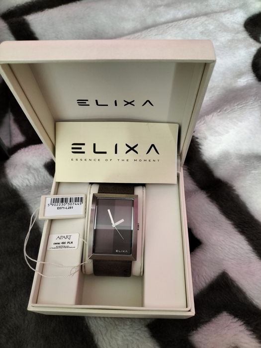Zegarek damski Elixa E071-L251 nieużywany skórzany pasek