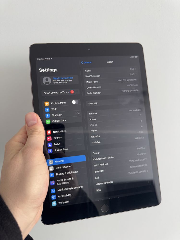 Apple Ipad 7 gen 10.2 128 GB Wi-Fi (97% батарея)
