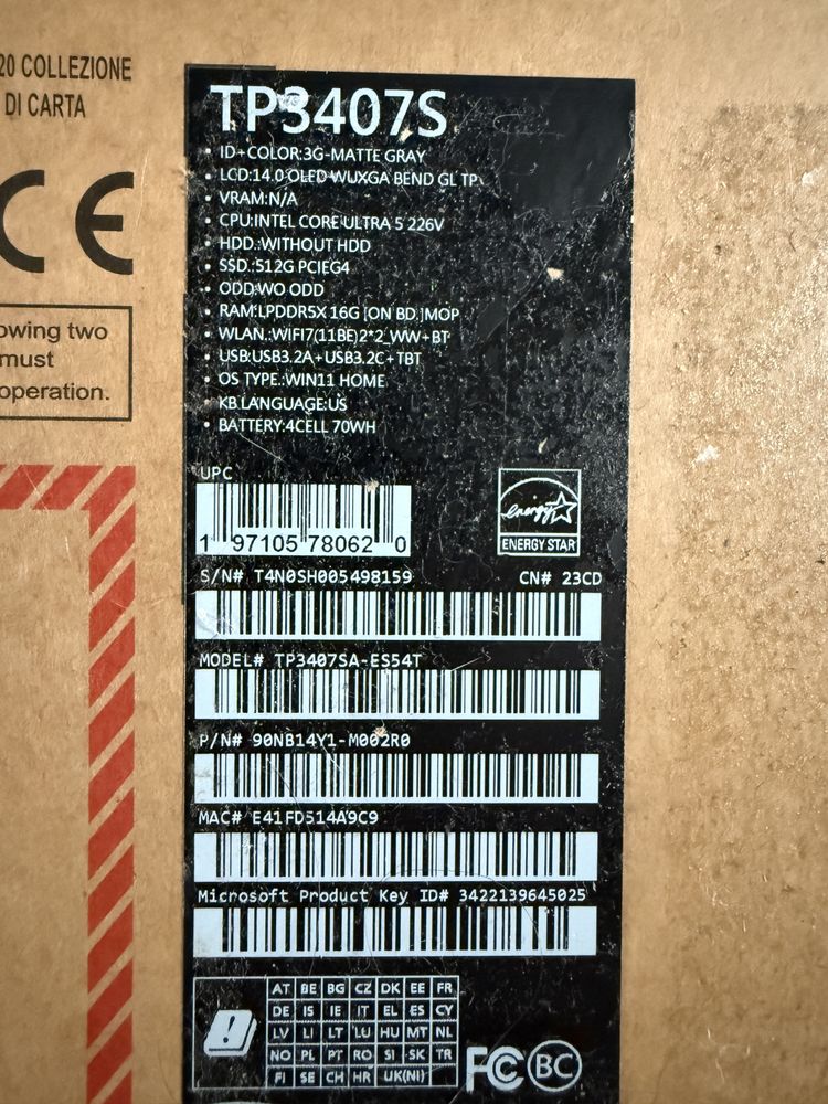 ASUS Vivobook 14 Flip Ultra 5 226V, 512GB, 16GB
