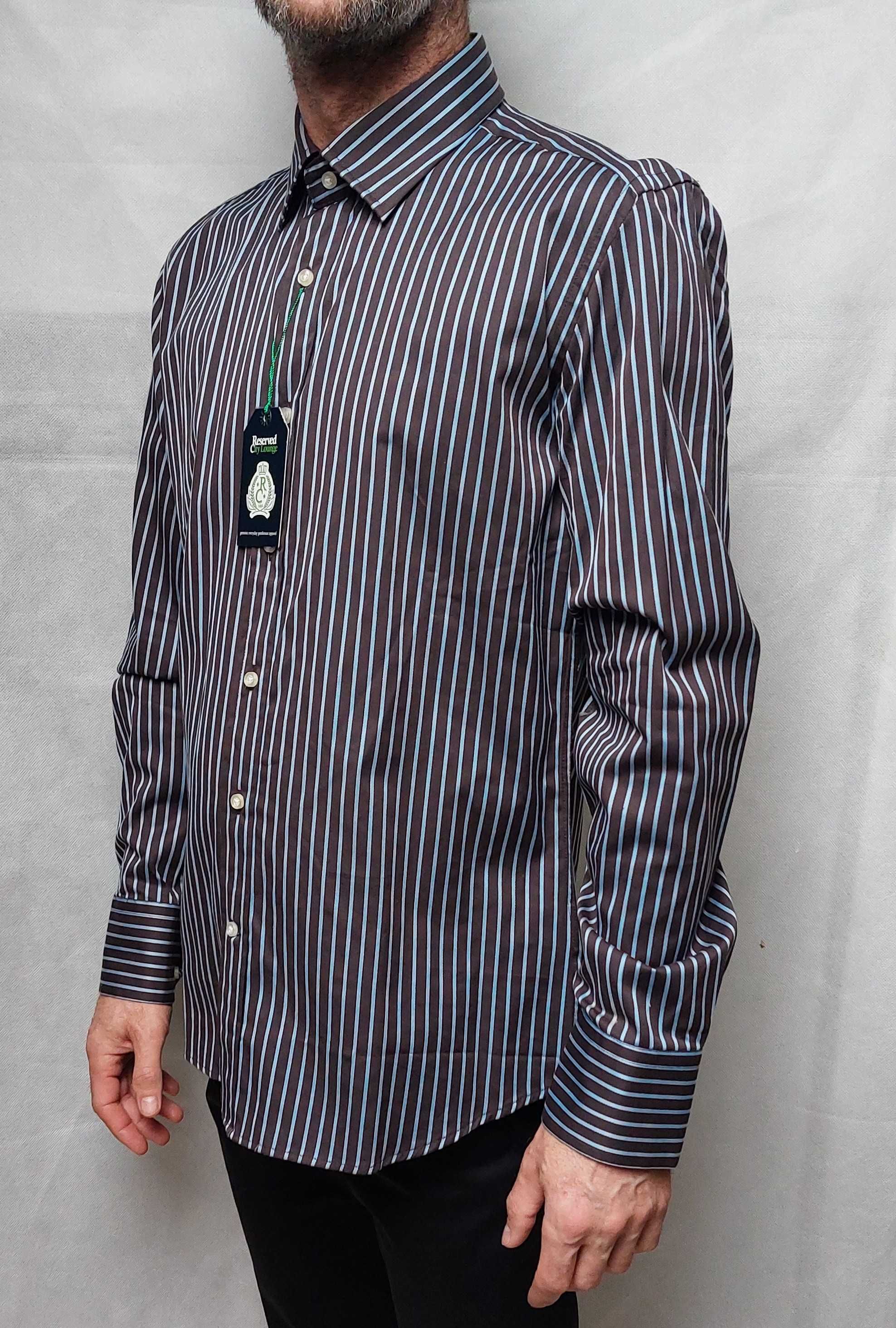 Nowa koszula elegancka Reserved SlimFit M 38 paski