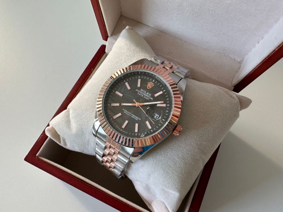 Relógio Rolex Datejust Oyster Perpetual Prateado Preto Novo
