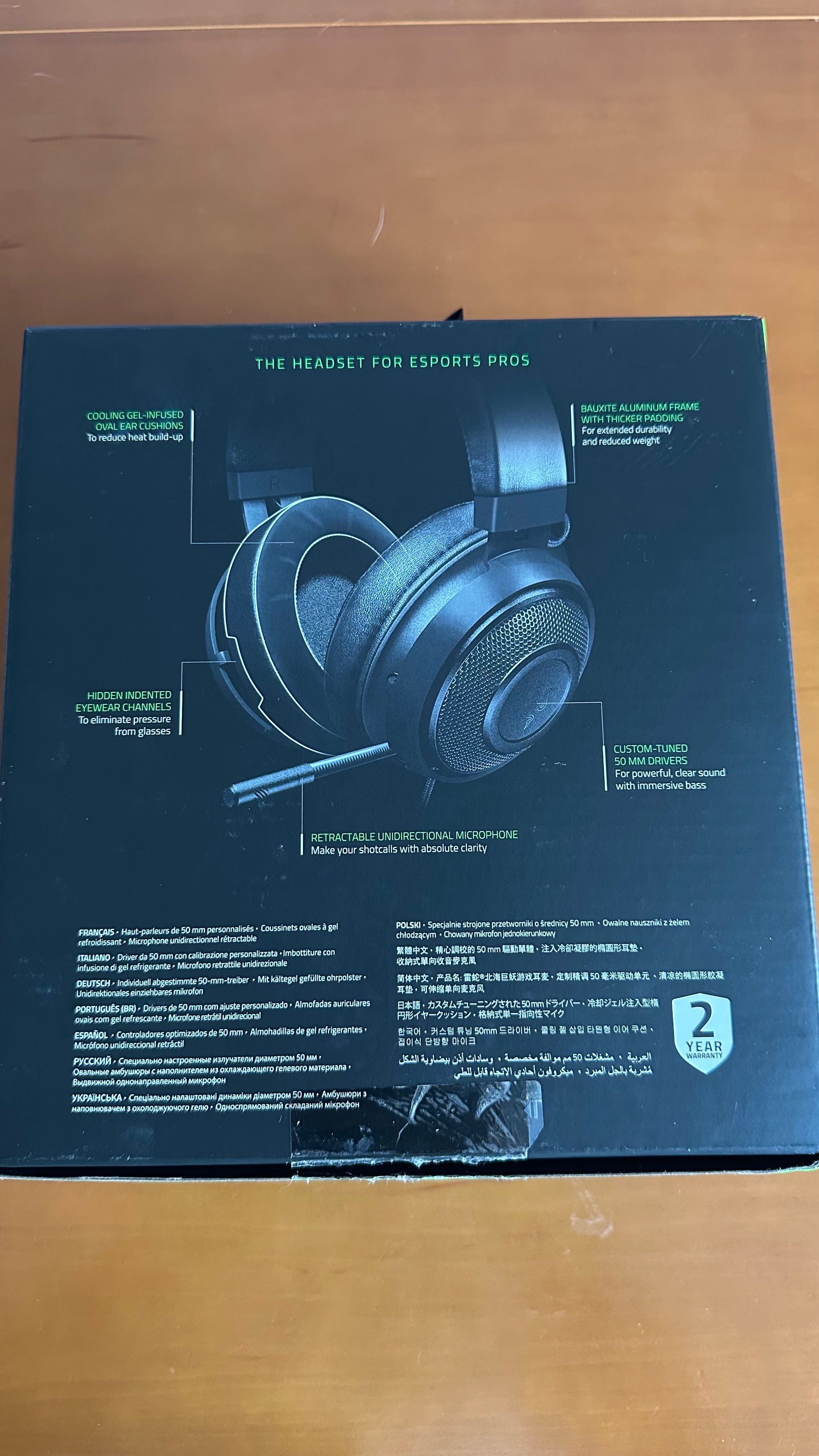 Słuchawki gamingowe Razer Kraken MULTI-PLATFORM WIRED GAMING HEADSET