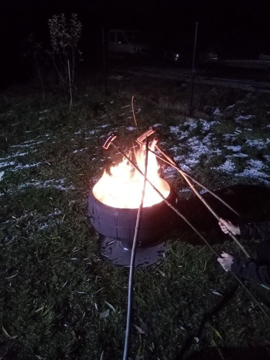 Palenisko Ognisko Grill Kociołek do ogrodu tarasu solidne ciężkie lata