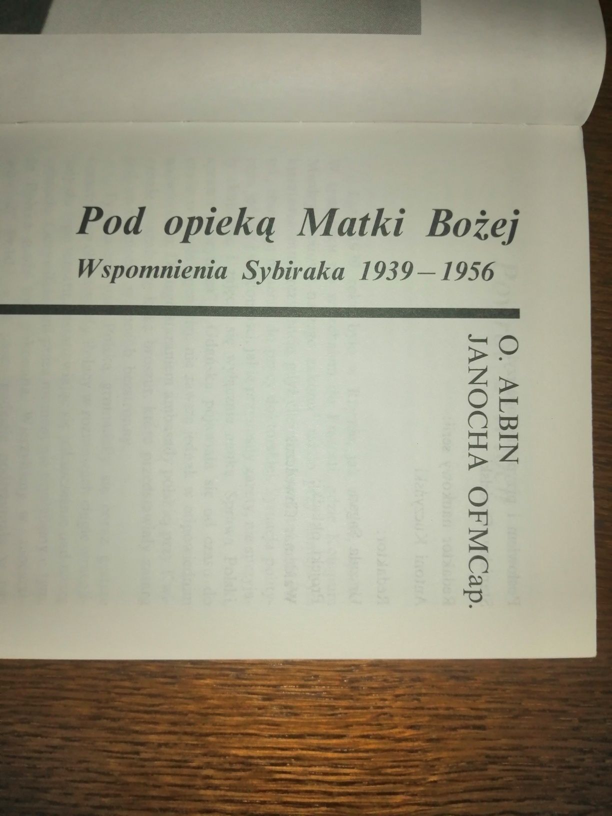 Pod opieką Matki Bożej - O. Albin Janocha OFM Cap.