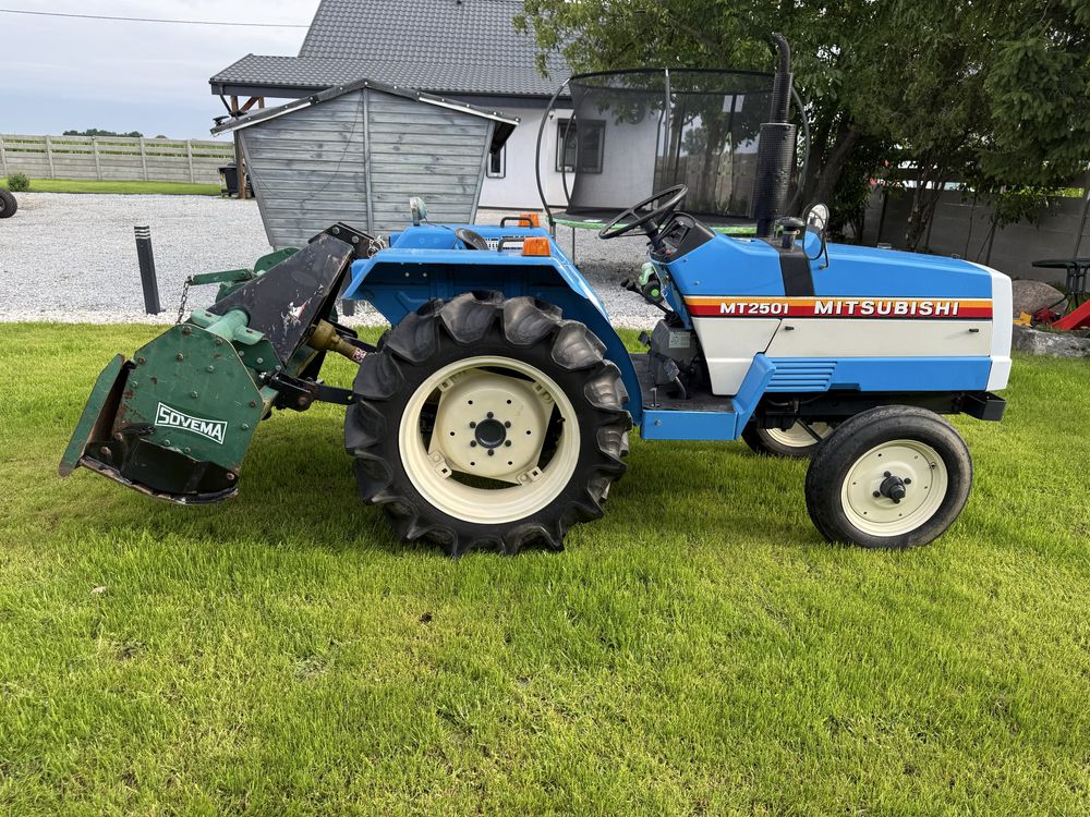Mitsubishi mt 2501 Traktor + glebogryzarka i pług 25 koni