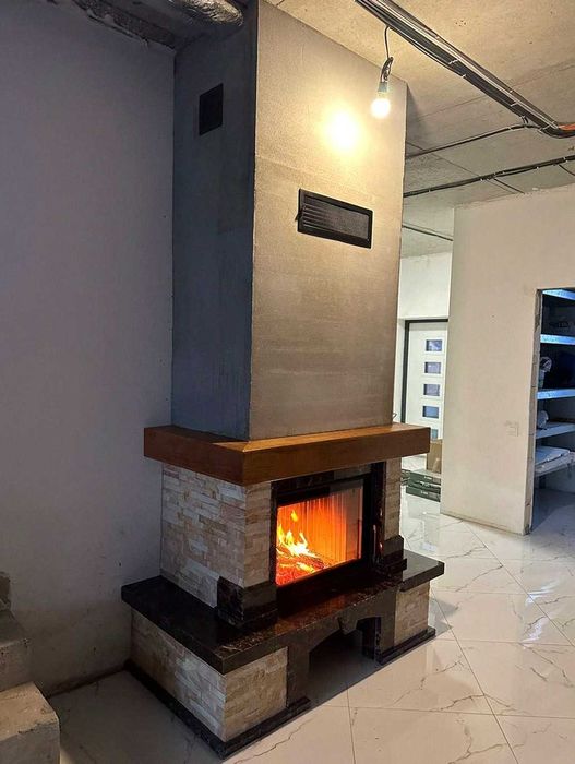 Сучасні каміни на дровах + монтаж камінів • піч камін