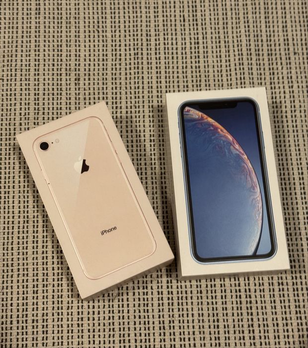 Pudełka Iphone XR i 8