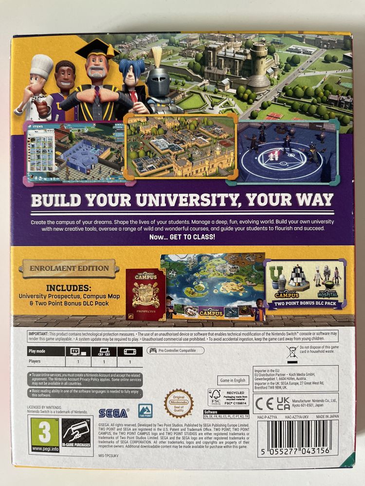 Two Point Campus Nintendo Switch