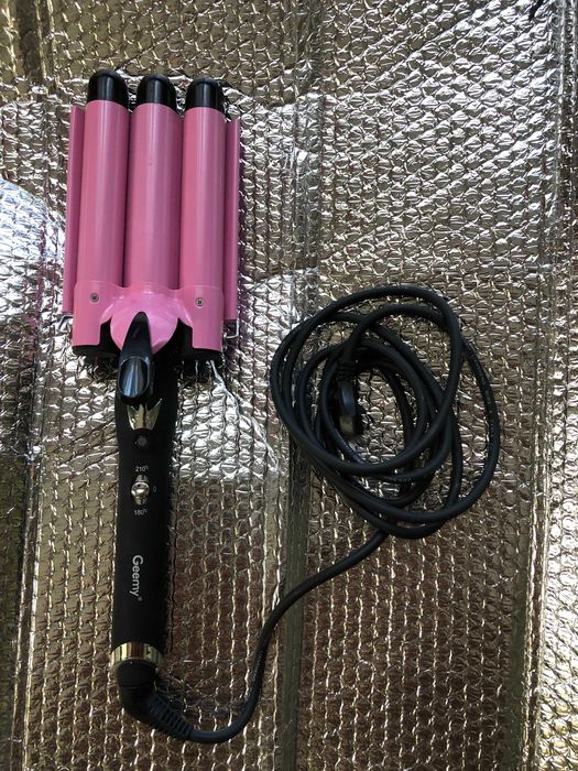 Плойка для волос тройная Geemy 1956 90w