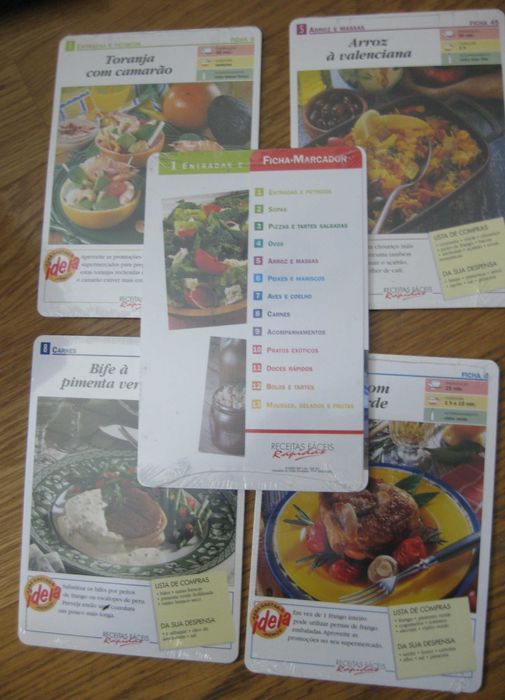 5 Fasciculos de Receitas Faceis Rapidas NOVOS