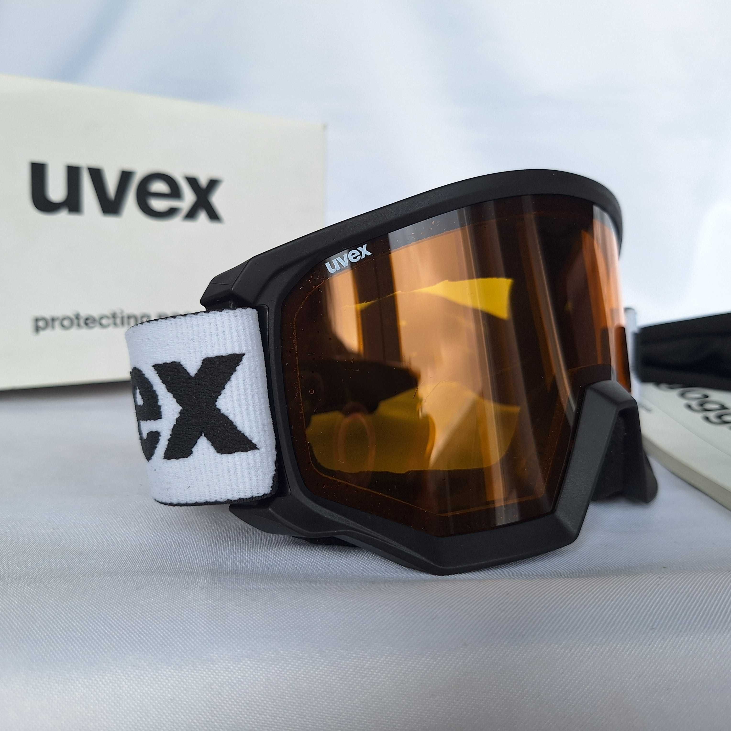Gogle narciarskie Uvex Athletic LGL Black Matt S2
