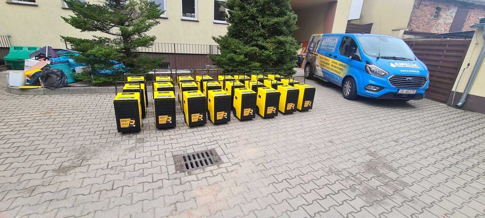 WYNAJEM Osuszacz powietrza Osuszanie po tynkach wylewkach zalaniu