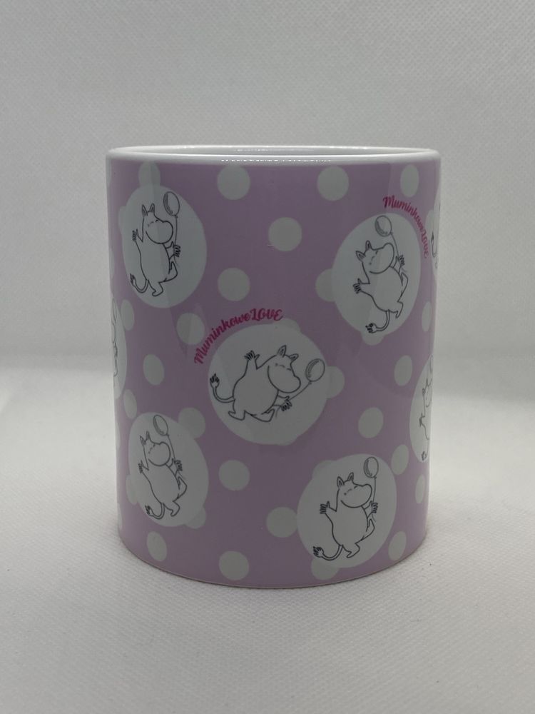 Kubek ceramiczny inspirowany bajką Muminki Moomin różowy