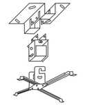 Uchwyt Projektor Czarny KraftMann AP-9101 Nowy