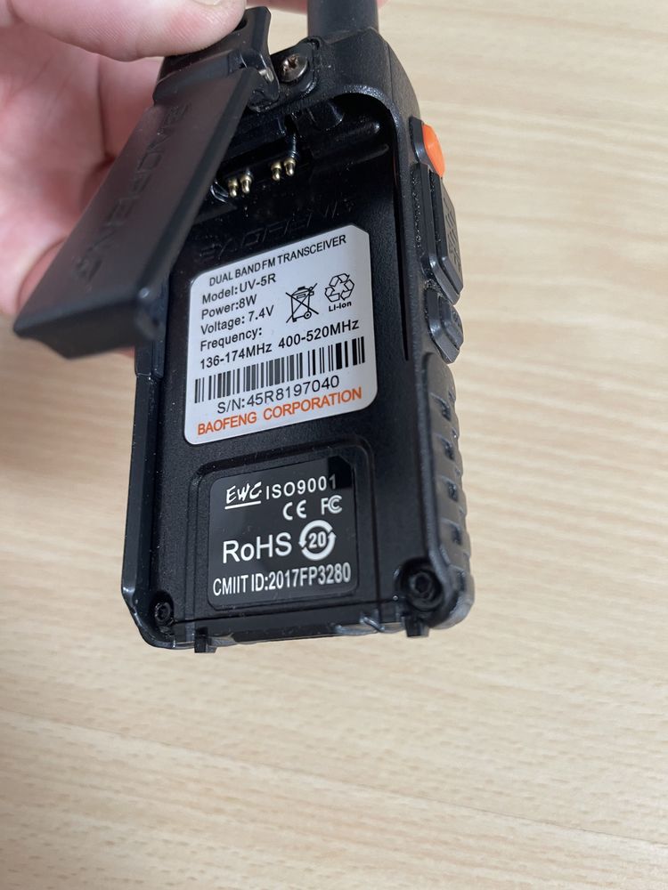 Рація Baofeng UV-5R 8W версія підвищеної потужності