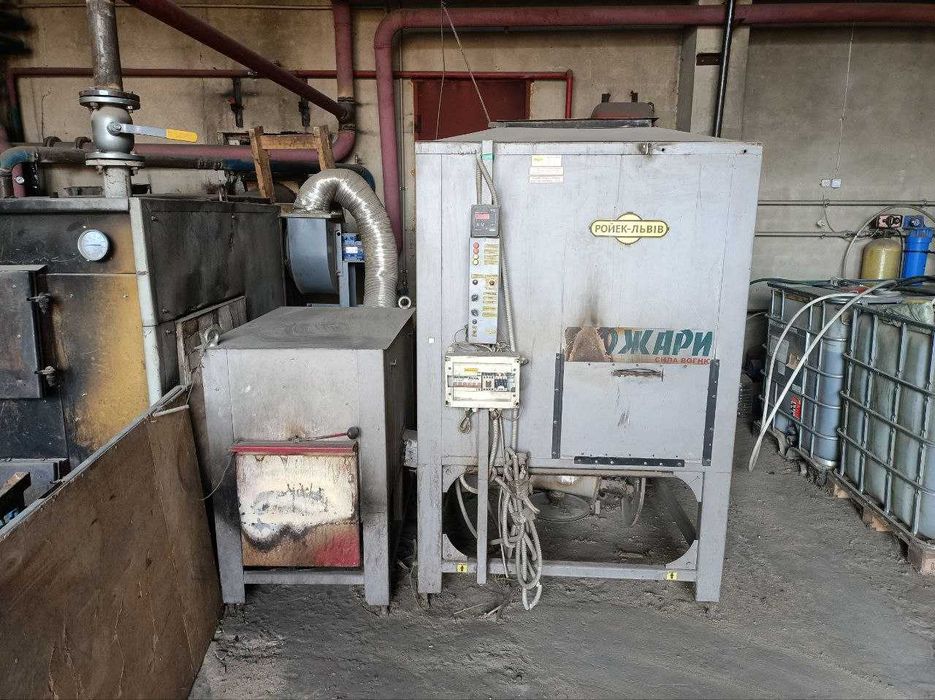 Твердопаливний котел 360-400 кВт + обладнання для подачі палива