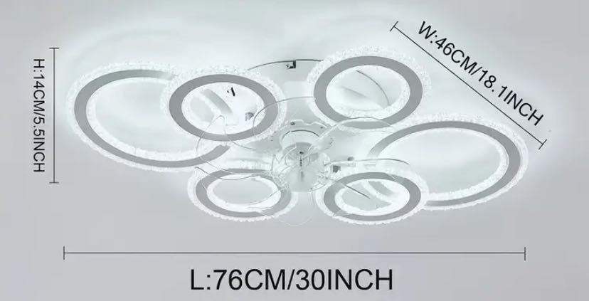Lampa sufitowa żyrandol led
