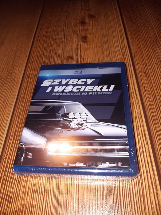 Szybcy i Wściekli kolekcja 10 filmów Fast Furius X Blu-Ray nowe folia