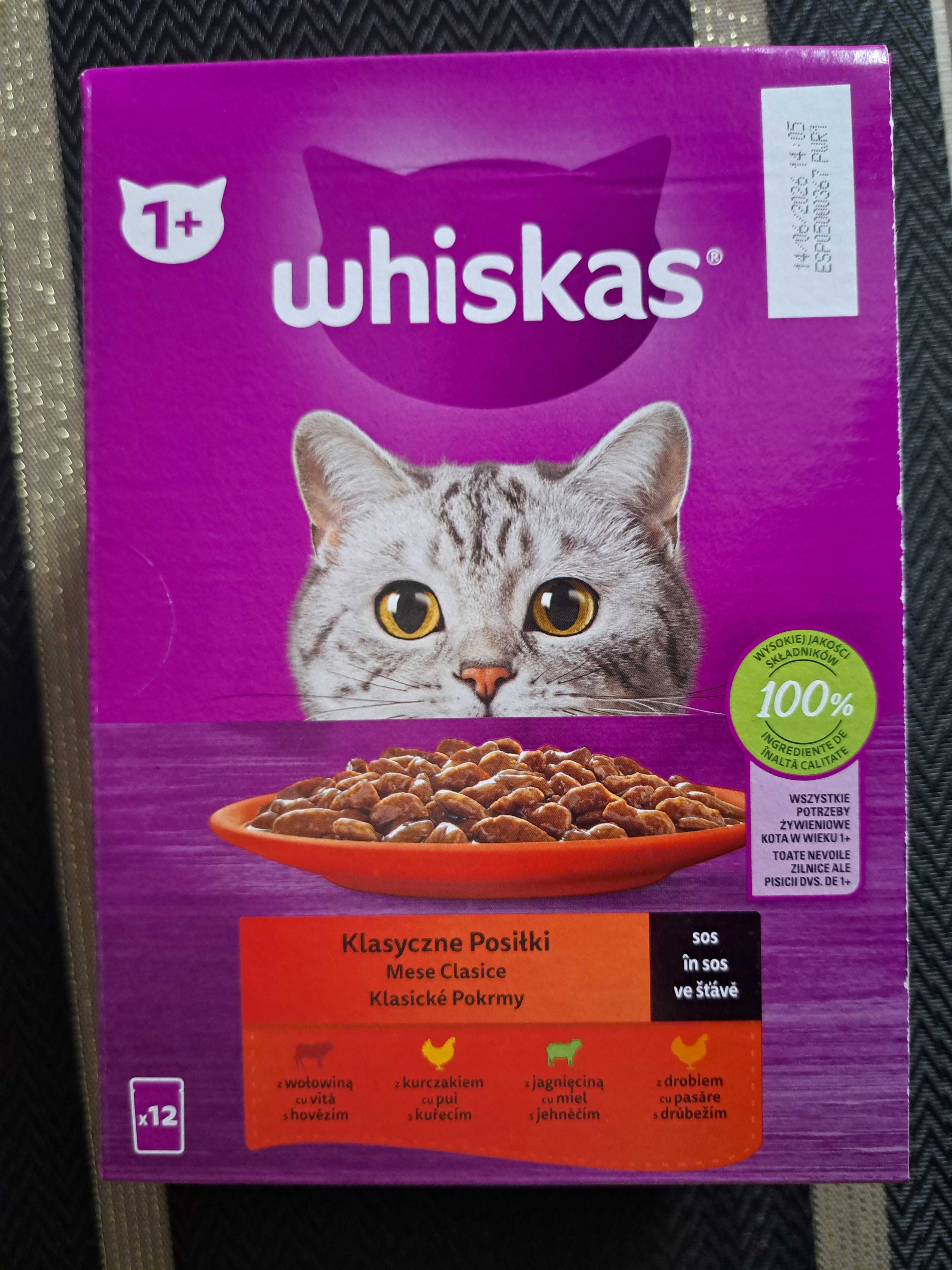 Whiskas mokra karma w sosie 1+