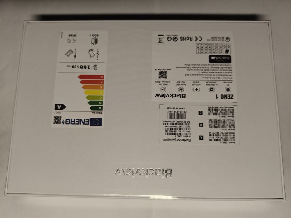 Планшет новий (2025) Blackview Zeno 1 LTE 4G 8" HD 6/256GB Rock Black