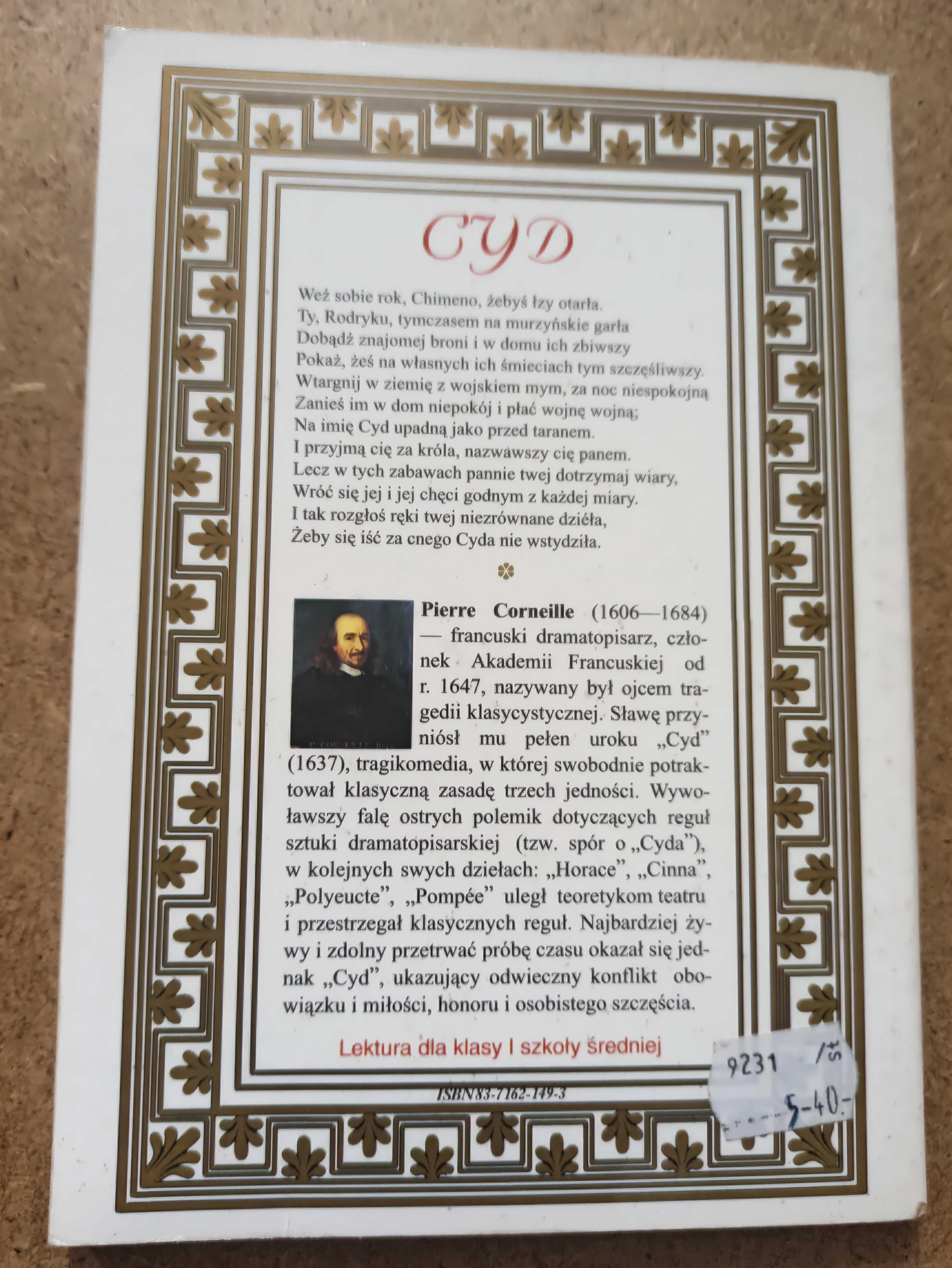 Cyd albo Roderyk. Komedia hiszpańska