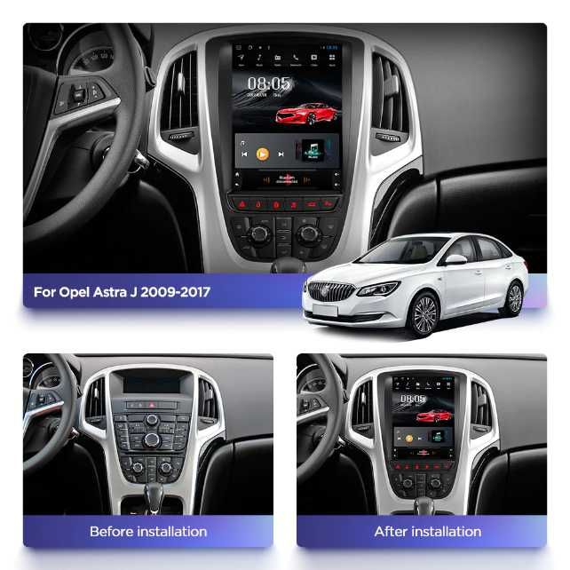 Radio dotykowe TESLA Opel Astra J ANDROID 2009=2014 WiFi GPS