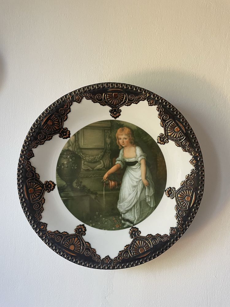 Kolekcjonerska patera, talerz  z Fabryki Porcelany Karolina  PRL