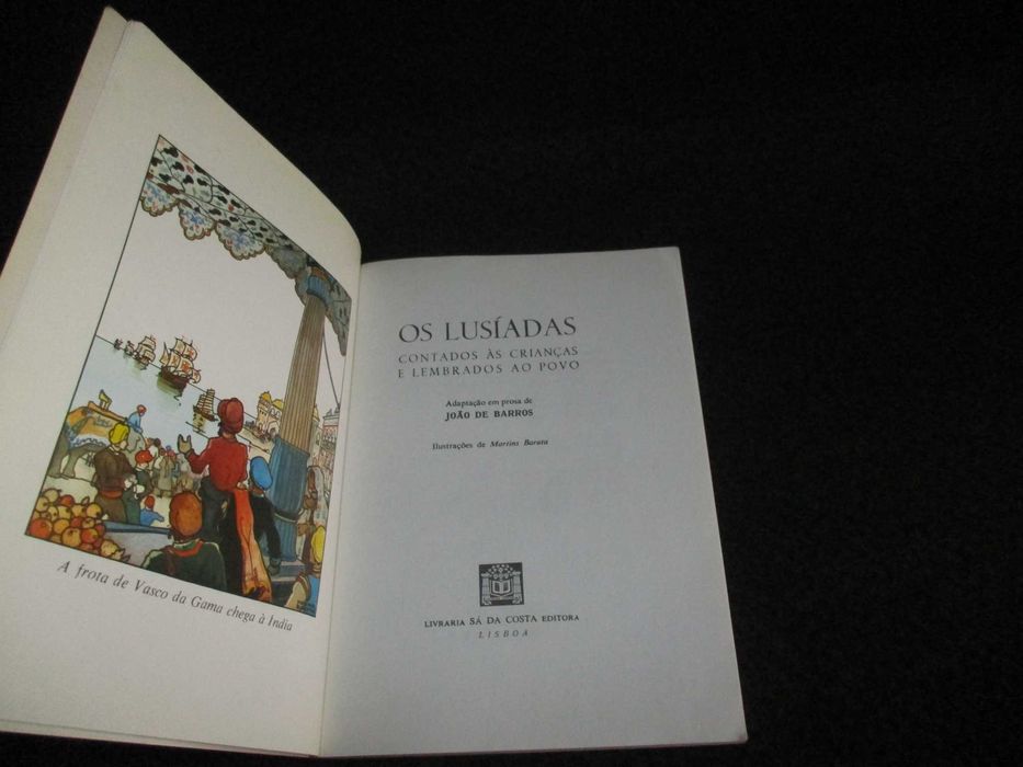 Livro Os Lusíadas contados às crianças e lembrados ao povo João Barros