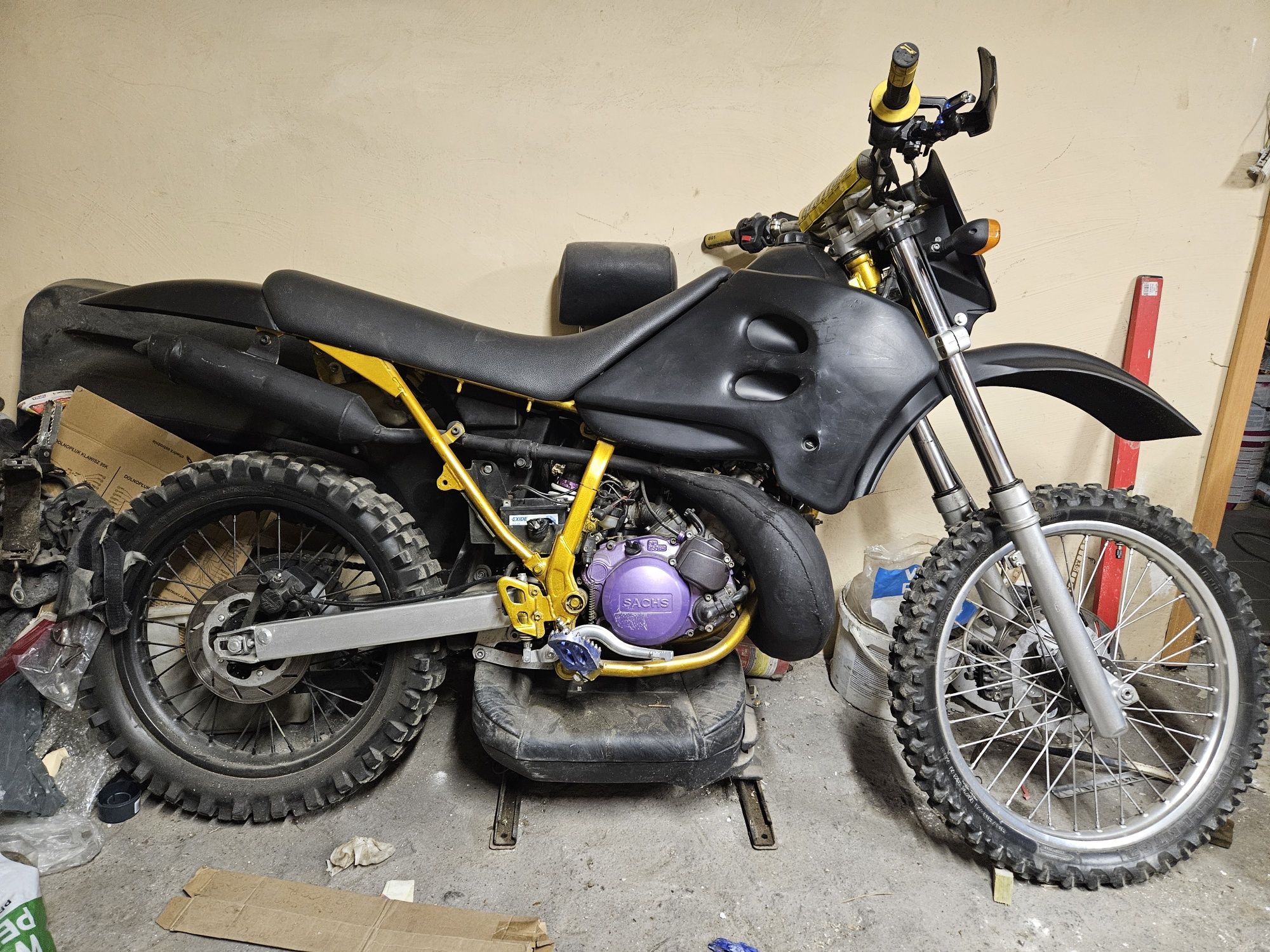 Sachs 125/170 2T – motocykl cross/enduro – silnik AM6  gotowy do jazdy