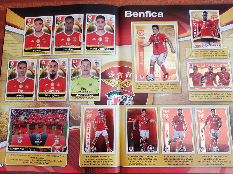 Caderneta cromos futebol 16/17