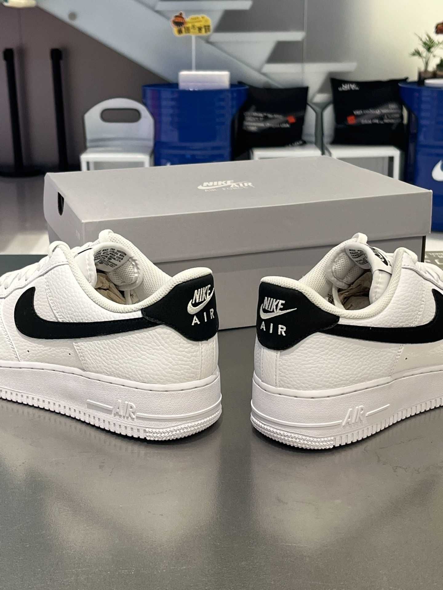 White Black\Air F1\Nike\nowy UnisexTrampki.45