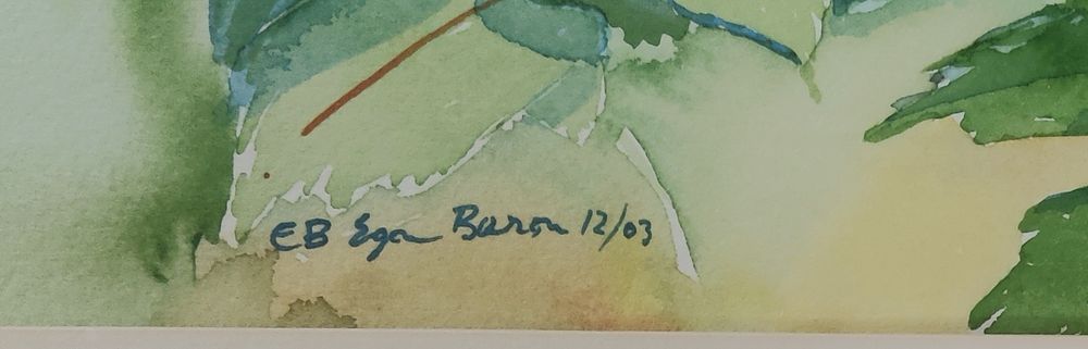 Obraz KWIATY w białej drewnianej ramie 45,5x55,5 cm