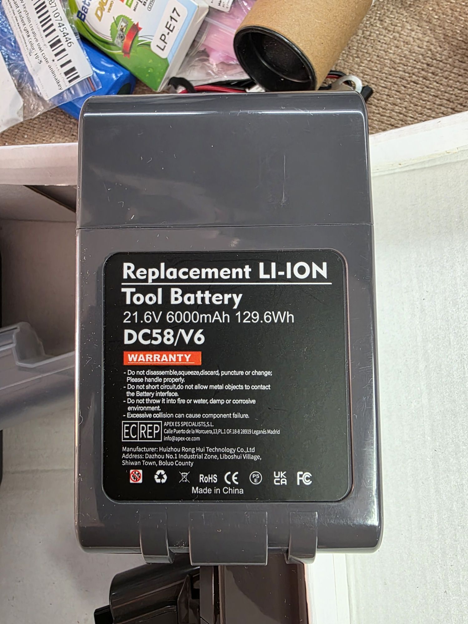 Bateria DC58/V6 Dyson
