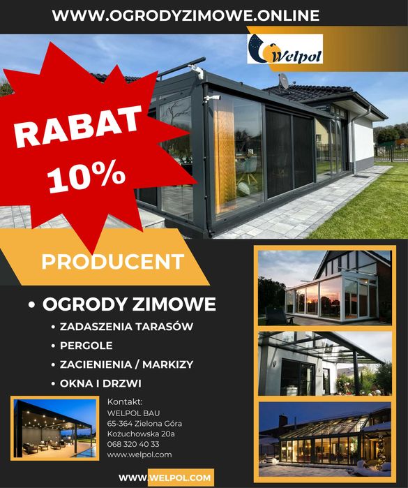 OGRÓD ZIMOWY / Ogrody zimowe / Zadaszenia tarasu / Oranżeria Producent