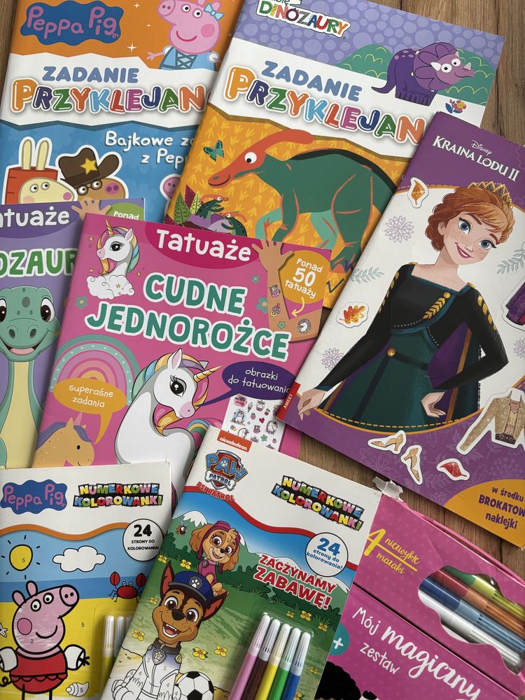 Ksiazeczki zadaniowki kolorowanki dla dzieci