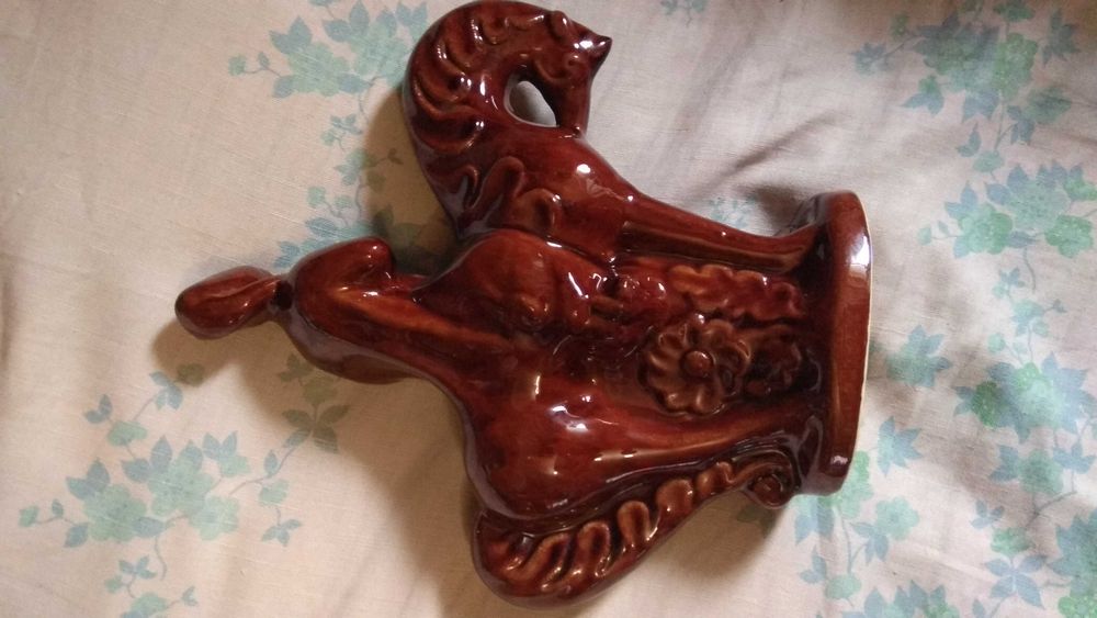 Козак на коні Львівська майоліка керамическая фигура статуэтка Козак