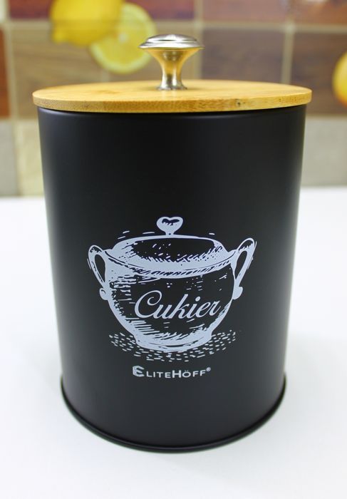 Zestaw pojemników 4 szt. SÓL, KAWA, CUKIER, HERBATA