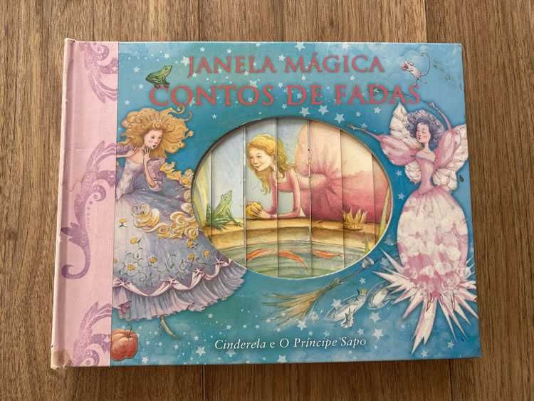 Livro - Janela Mágica Contos de Fadas - Cinderela e O Principe Sapo