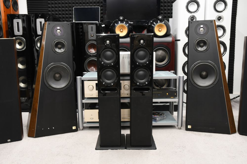 Kolumny podłogowe stereo KEF C7 Czarna para sprawna!