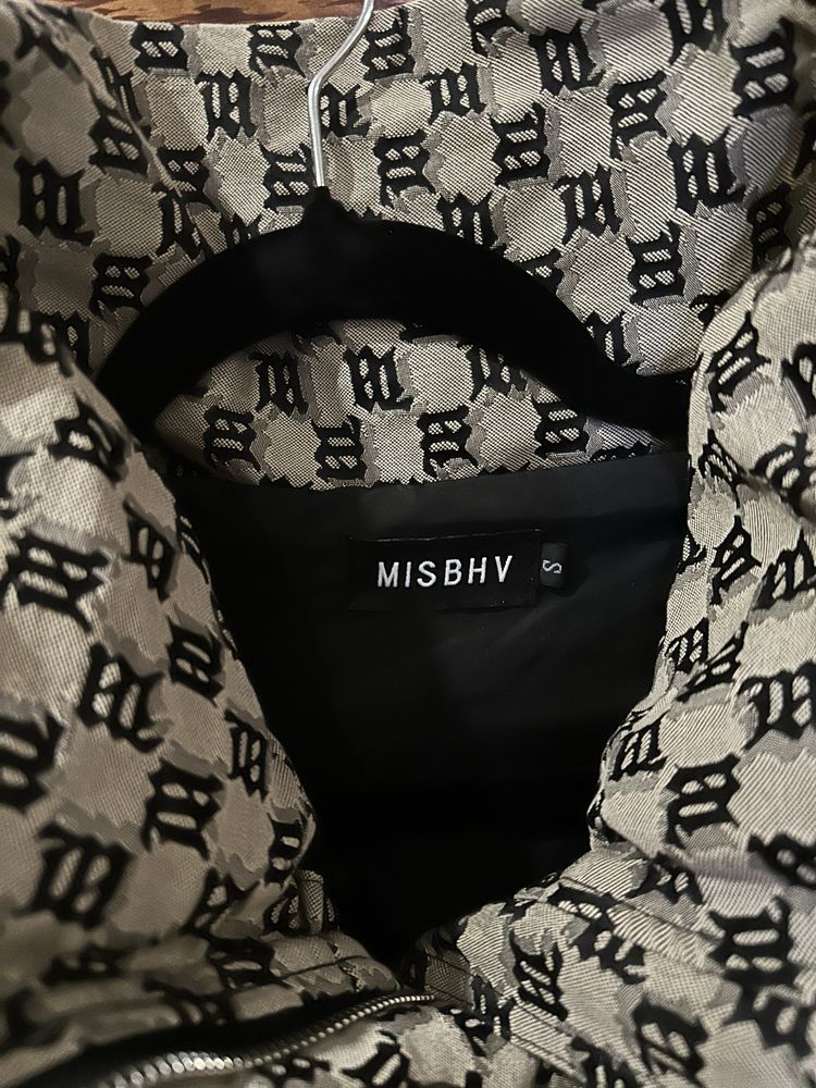 Мікропуховик Misbhv Monogram Jacquard Puffer оригінал розмір S новий