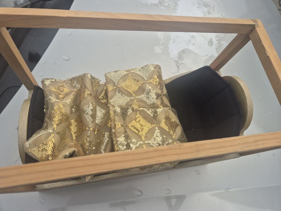 Łóżko dla lalki drewniane