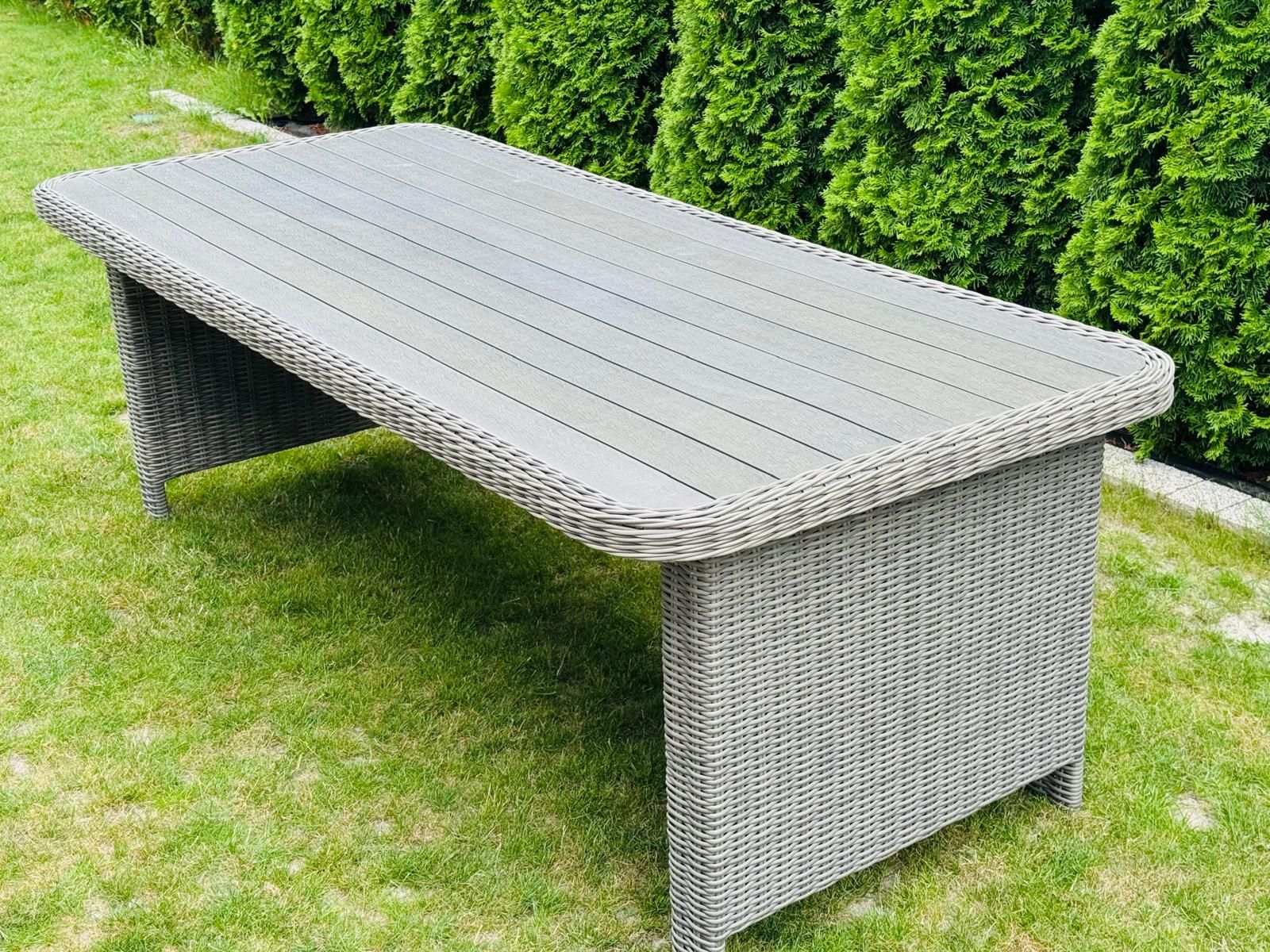 Duży Stół ogrodowy technorattan 225x100