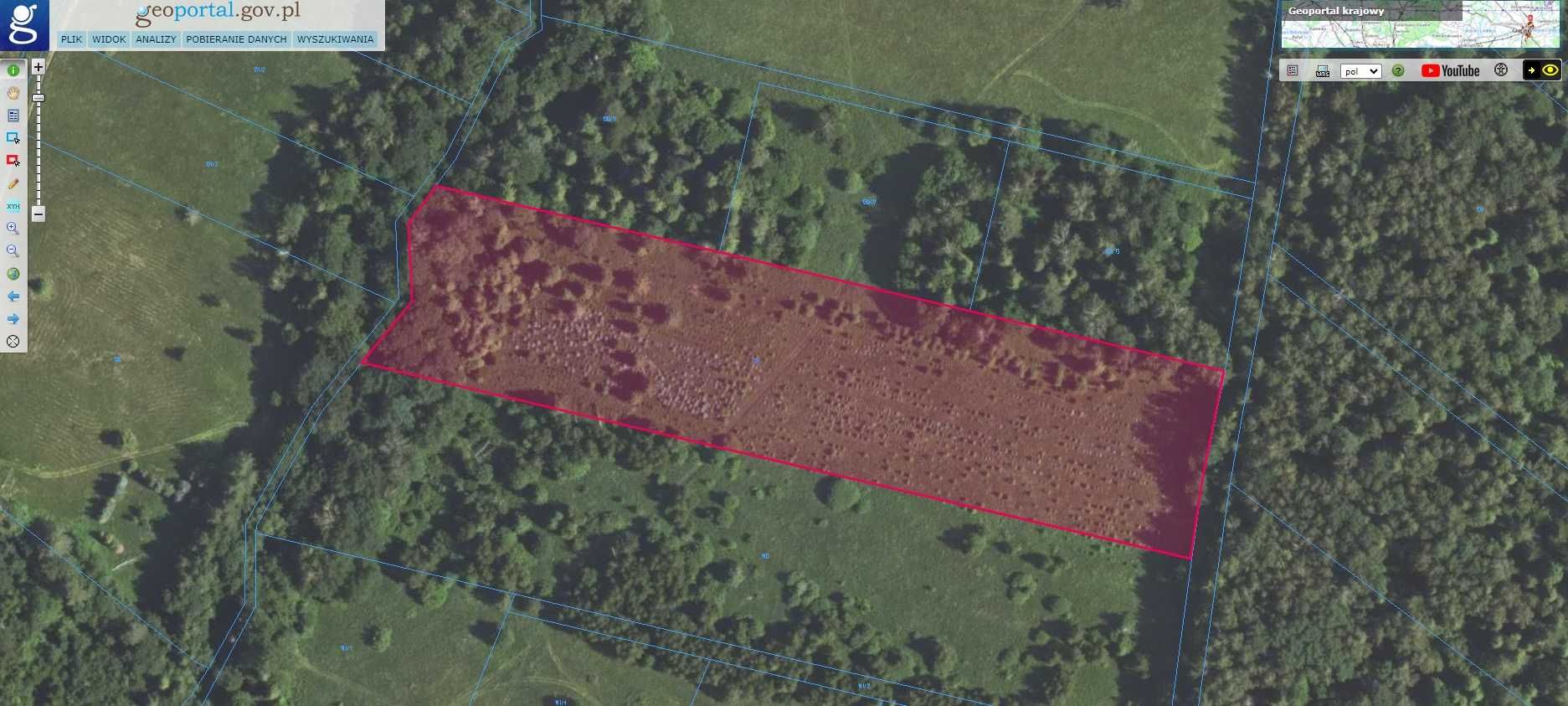 Działka na sprzedaż BIESZCZADY 15.632 m2