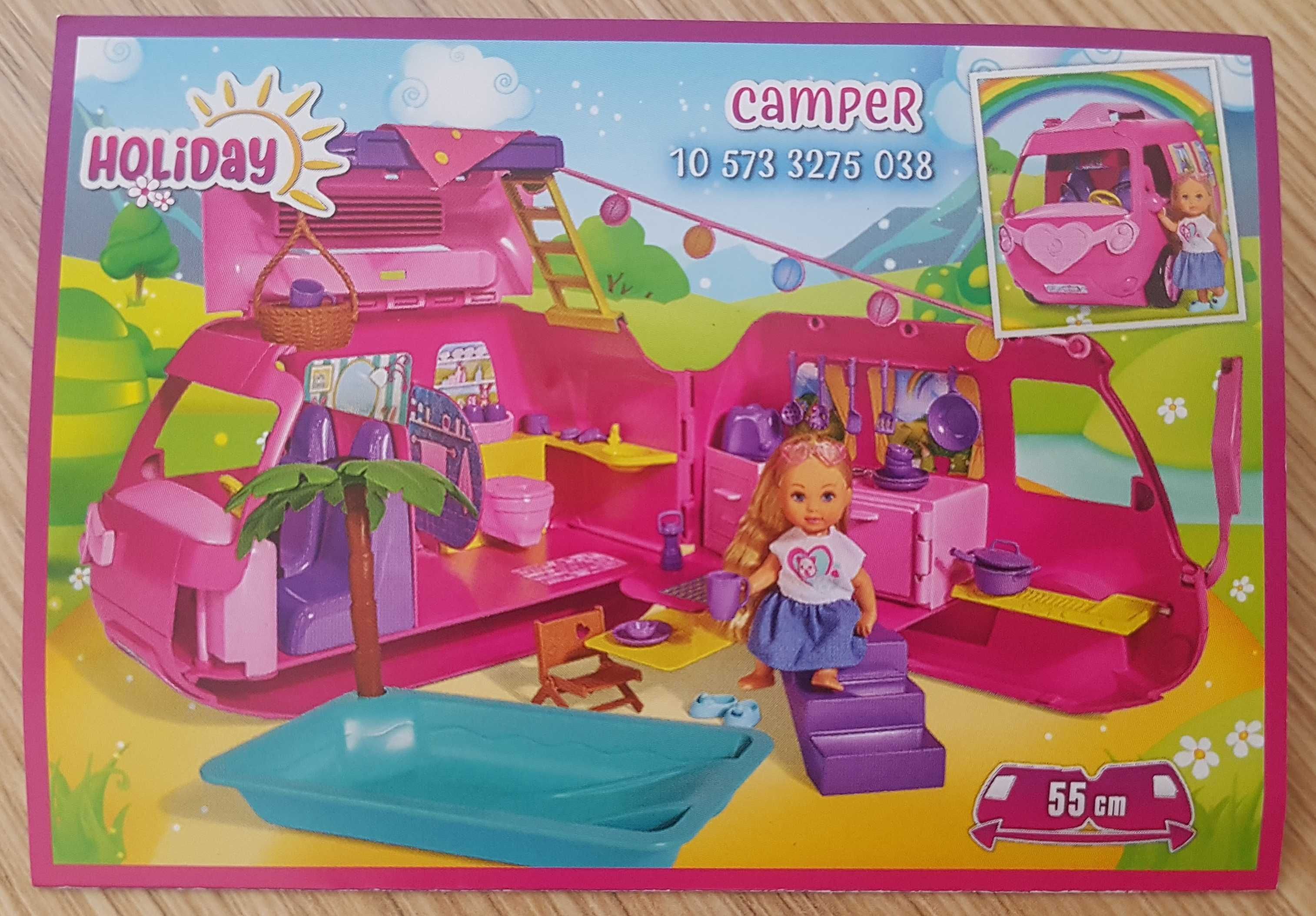 EVI LOVE HOLIDAY CAMPER wakacje w kamperze SIMBA TOYS lalka i kamper