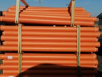 Rury rura kanalizacyjna PCV fi 160 SN8 4,7 mm I GATUNEK oranż LITA