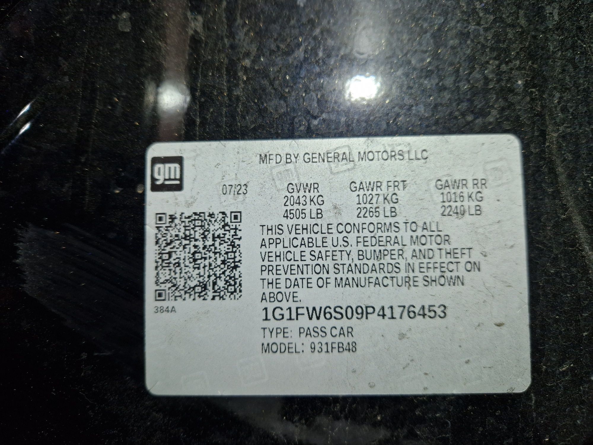 Батарея Chevrolet Bolt EV 2023 64 квт аккумулятор ВВБ оригинал разборк