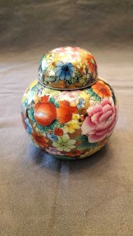 Karafka chińska porcelana, styl Satsuma - unikat