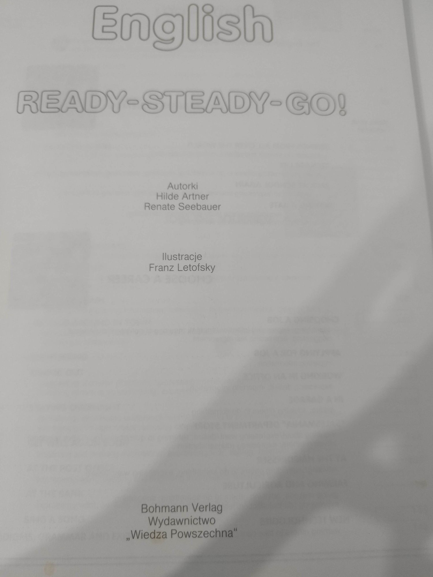 Książka english ready steady go wydawnictwo wiedza powszechna